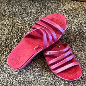 CROCS Pink Sandals Comfortable Stylish Footwear